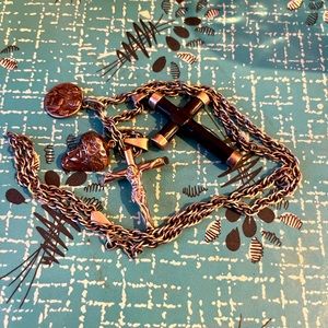 Vintage cross and religious jewelry lot
